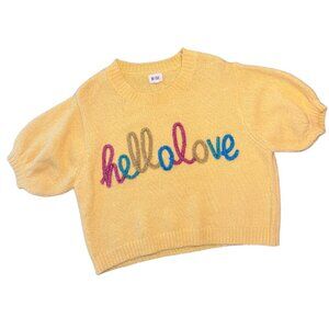 BiBi Yellow 'Hello Love' Sweater